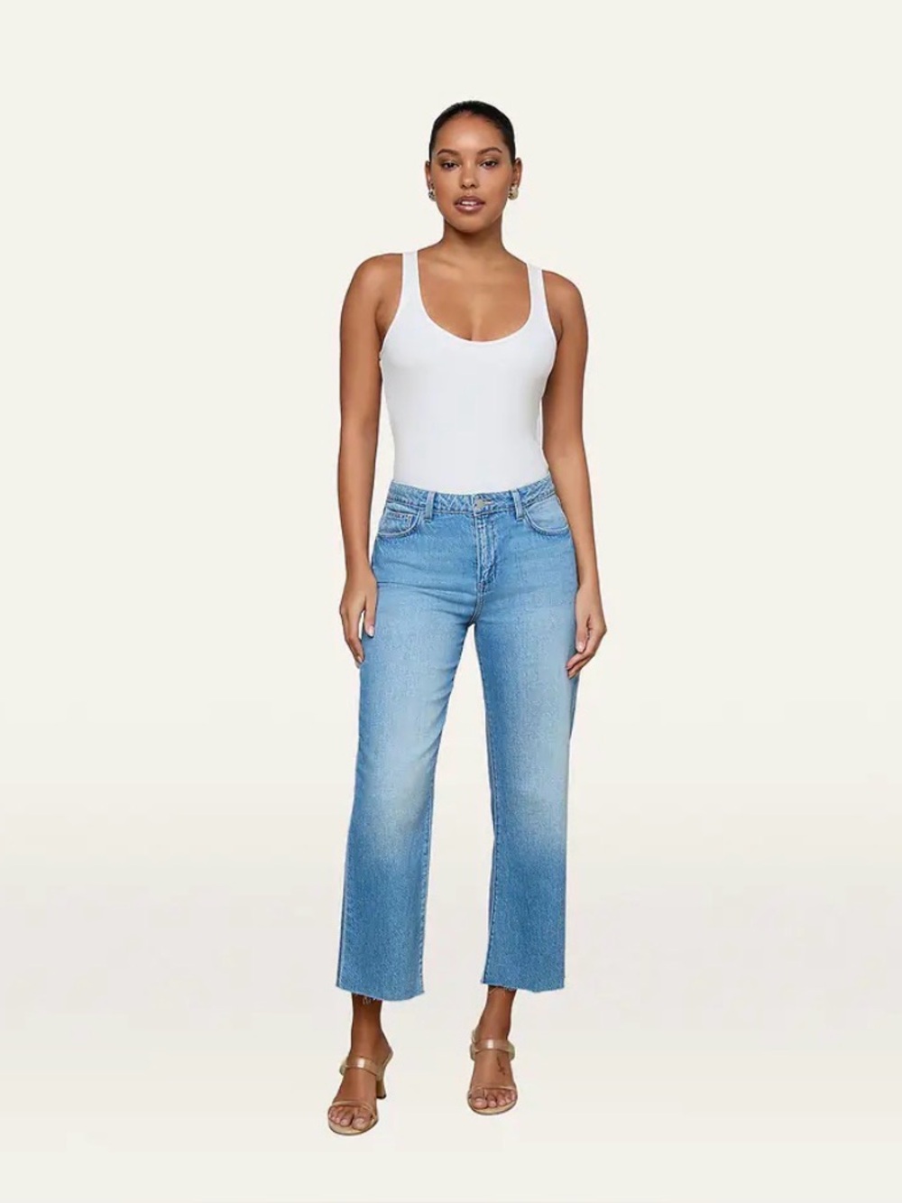 L’Agence • Wanda Cropped Wide-Leg Jean